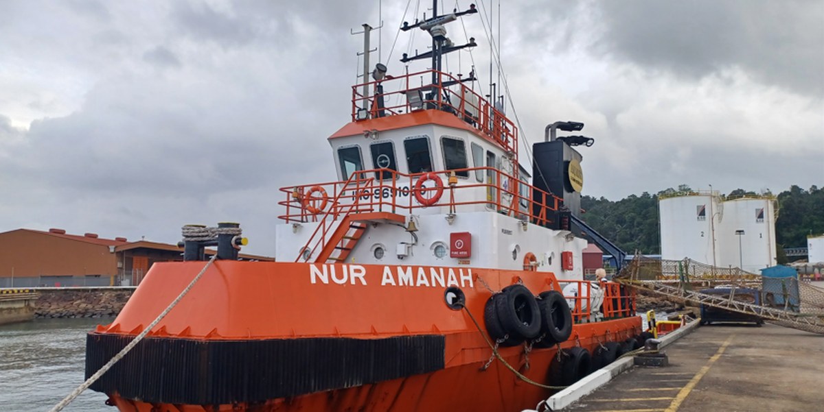 Seismic support vessel chartered for the Langkasuka programme